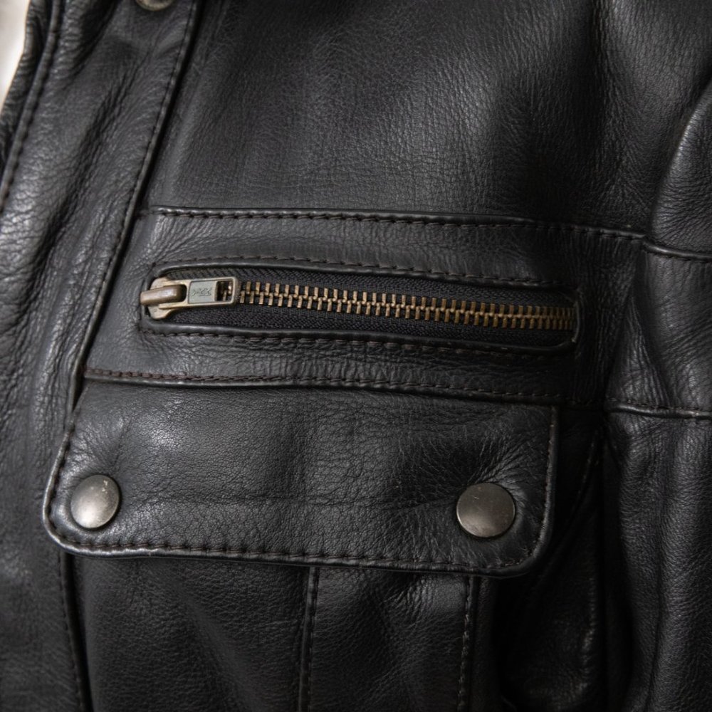 Vintage Harley Davidson Jacket M Leather Biker - Picture 9 of 14
